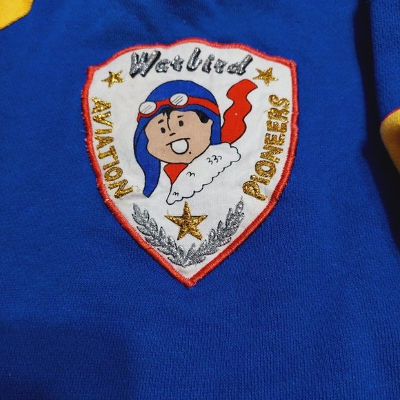 Tot Trends Toddler Sweatshirt Warbird Aviation Pioneers Patch Size 4 Multi-color - Picture 2 of 9